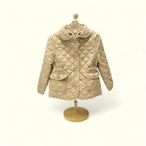 Gap khaki sz 4 quilted coat jacket